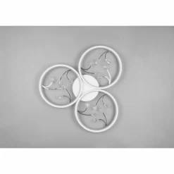 Luminaires Trio Éclairage Led|Plafonnier Trio Groovy LED Blanc, 1 lumière