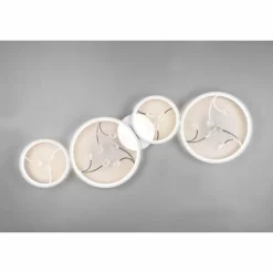 Luminaires Trio Éclairage Led|Plafonnier Trio Groovy LED Blanc, 1 lumière