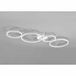 Luminaires Trio Éclairage Led|Plafonnier Trio Groovy LED Blanc, 1 lumière