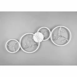 Luminaires Trio Éclairage Led|Plafonnier Trio Groovy LED Blanc, 1 lumière