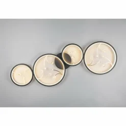 Luminaires Trio Éclairage Led|Plafonnier Trio Groovy LED Noir, 1 lumière