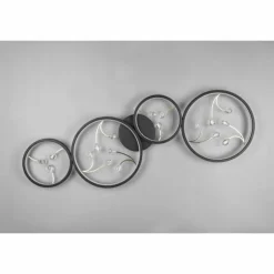Luminaires Trio Éclairage Led|Plafonnier Trio Groovy LED Noir, 1 lumière