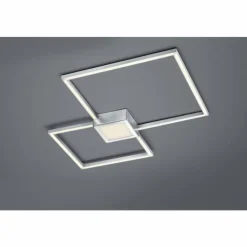 Luminaires Trio Éclairage Led|Plafonnier Trio HYDRA LED Nickel mat, 1 lumière