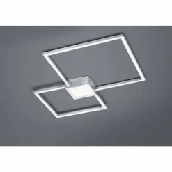 Luminaires Trio Éclairage Led|Plafonnier Trio HYDRA LED Nickel mat, 1 lumière