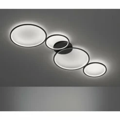 Luminaires Trio Éclairage Led|Plafonnier Trio Leuchten RONDO LED Noir, 1 lumière