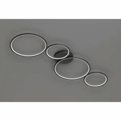 Luminaires Trio Éclairage Led|Plafonnier Trio Leuchten RONDO LED Noir, 1 lumière