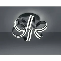 Luminaires Trio Éclairage Led|Plafonnier Trio Leuchten CARRERA LED Noir, 1 lumière