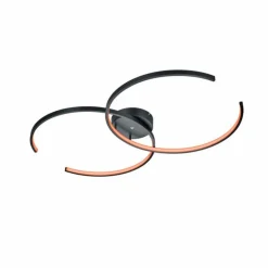 Plafonnier Trio Leuchten WIZ CITIZEN LED Noir, 2 lumières, Télécommandes, Changeur de couleurs