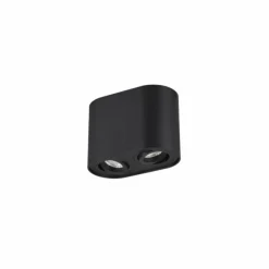 Luminaires Trio Plafonniers|Plafonnier Trio Leuchten COOKIE Noir, 2 lumières