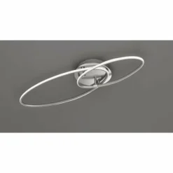 Luminaires Trio Éclairage Led|Plafonnier Trio Leuchten AVUS LED Nickel mat, 1 lumière