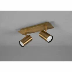 Luminaires Trio Spots Et Projecteurs|Plafonnier Trio Marley Vieux laiton, 2 lumières
