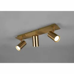 Luminaires Trio Spots Et Projecteurs|Plafonnier Trio Marley Vieux laiton, 3 lumières