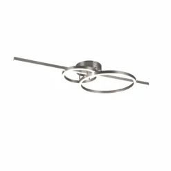Luminaires Trio Éclairage Led|Plafonnier Trio MONTILLA LED Nickel mat, 1 lumière, Télécommandes