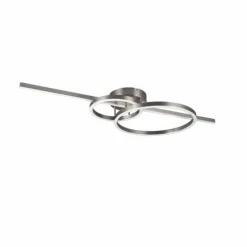 Luminaires Trio Éclairage Led|Plafonnier Trio MONTILLA LED Nickel mat, 1 lumière, Télécommandes