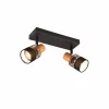 Luminaires Trio Spots Et Projecteurs|Plafonnier Trio NANDINI Noir, 2 lumières