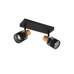 Luminaires Trio Spots Et Projecteurs|Plafonnier Trio NANDINI Noir, 2 lumières