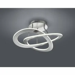 Luminaires Trio Éclairage Led|Plafonnier Trio OAKLAND LED Nickel mat, 1 lumière