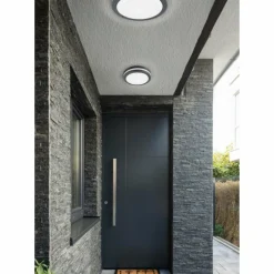 Plafonnier Trio Piave LED Anthracite, 1 lumière, Détecteur de mouvement