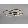 Luminaires Trio Éclairage Led|Plafonnier Trio Rondo LED Noir, 1 lumière