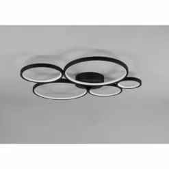 Luminaires Trio Éclairage Led|Plafonnier Trio Rondo LED Noir, 1 lumière