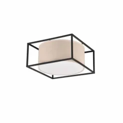 Luminaires Trio Plafonniers|Plafonnier Trio Ross Noir, 2 lumières