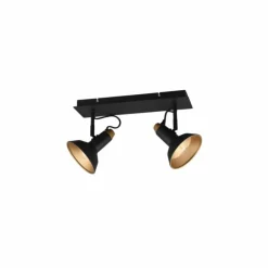 Luminaires Trio Spots Et Projecteurs|Plafonnier Trio Roxie Noir, 2 lumières