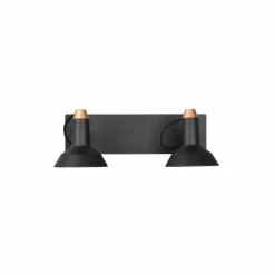 Luminaires Trio Spots Et Projecteurs|Plafonnier Trio Roxie Noir, 2 lumières