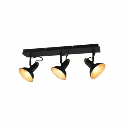 Luminaires Trio Spots Et Projecteurs|Plafonnier Trio Roxie Noir, 3 lumières