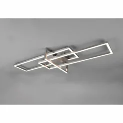 Luminaires Trio Éclairage Led|Plafonnier Trio Salinas LED Nickel mat, 1 lumière