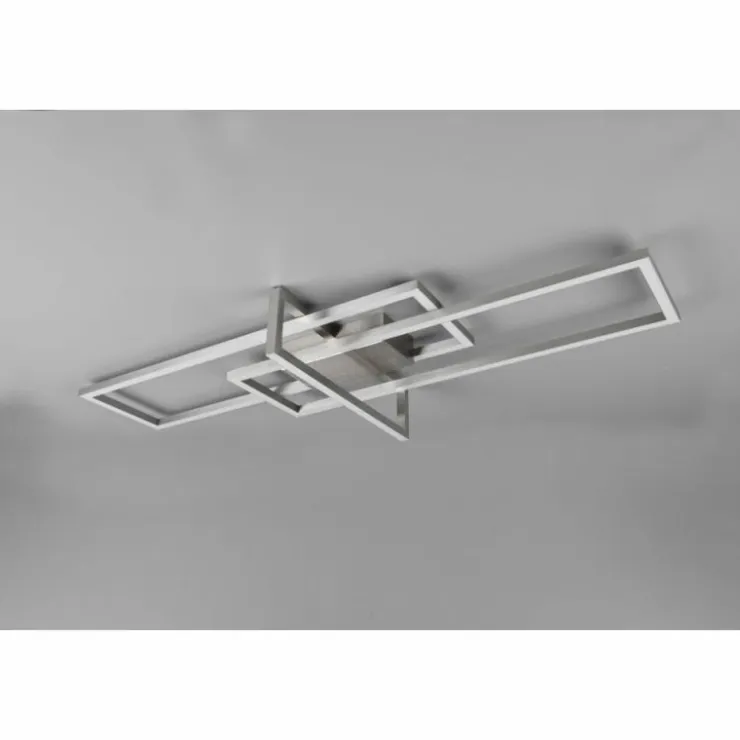 Luminaires Trio Éclairage Led|Plafonnier Trio Salinas LED Nickel mat, 1 lumière