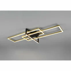 Luminaires Trio Éclairage Led|Plafonnier Trio Salinas LED Noir, 1 lumière