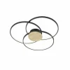 Luminaires Trio Éclairage Led|Plafonnier Trio Sedona LED Noir, 1 lumière