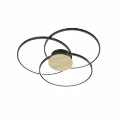 Luminaires Trio Éclairage Led|Plafonnier Trio Sedona LED Noir, 1 lumière