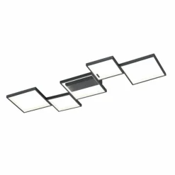 Luminaires Trio Éclairage Led|Plafonnier Trio Sorrento LED Noir, 1 lumière