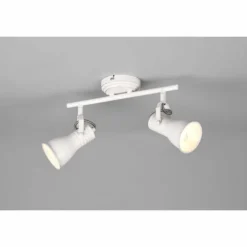 Luminaires Trio Spots Et Projecteurs|Plafonnier Trio Steam Ancien, Blanc, 2 lumières