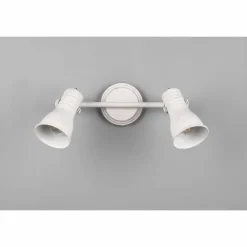 Luminaires Trio Spots Et Projecteurs|Plafonnier Trio Steam Ancien, Blanc, 2 lumières