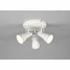 Luminaires Trio Spots Et Projecteurs|Plafonnier Trio Steam Ancien, Blanc, 3 lumières