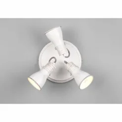 Luminaires Trio Spots Et Projecteurs|Plafonnier Trio Steam Ancien, Blanc, 3 lumières