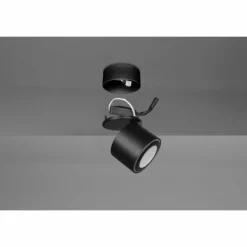 Luminaires Trio Éclairage Led|Plafonnier Trio Taurus LED Noir, 2 lumières
