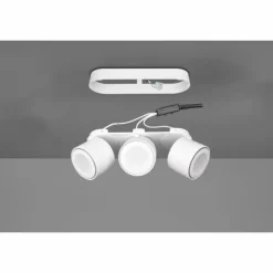 Luminaires Trio Éclairage Led|Plafonnier Trio Taurus LED Blanc, 6 lumières