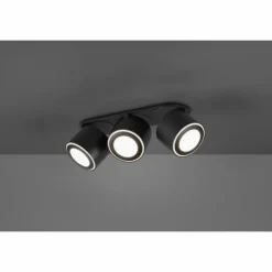 Luminaires Trio Éclairage Led|Plafonnier Trio Taurus LED Noir, 6 lumières