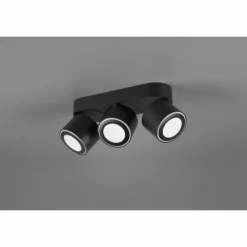 Luminaires Trio Éclairage Led|Plafonnier Trio Taurus LED Noir, 6 lumières