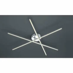 Luminaires Trio Éclairage Led|Plafonnier Trio TIRIAC LED Nickel mat, 3 lumières