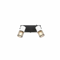 Luminaires Trio Spots Et Projecteurs|Plafonnier Trio TOSH Noir, 2 lumières