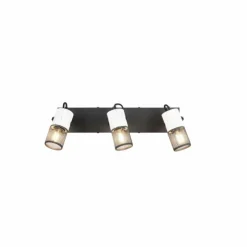 Luminaires Trio Spots Et Projecteurs|Plafonnier Trio TOSH Noir, 3 lumières