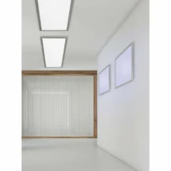Plafonnier Trio WIZ GRIFFIN LED Nickel mat, 1 lumière, Télécommandes, Changeur de couleurs