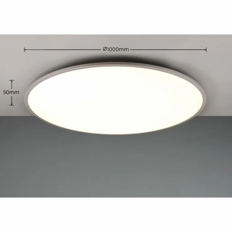 Luminaires Trio Éclairage Led|Plafonnier Trio YUMA LED Titane, 1 lumière, Télécommandes