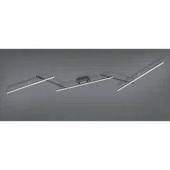 Luminaires Trio Éclairage Led|Plafonnier Trio-Leuchten Arvin LED Noir, 2 lumières, Télécommandes, Changeur de couleurs