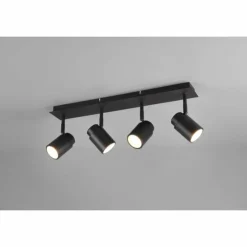 Luminaires Trio Spots Et Projecteurs|Plafonnier Trio-Leuchten Angelo Noir, 4 lumières