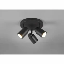 Luminaires Trio Spots Et Projecteurs|Plafonnier Trio-Leuchten Angelo Noir, 3 lumières